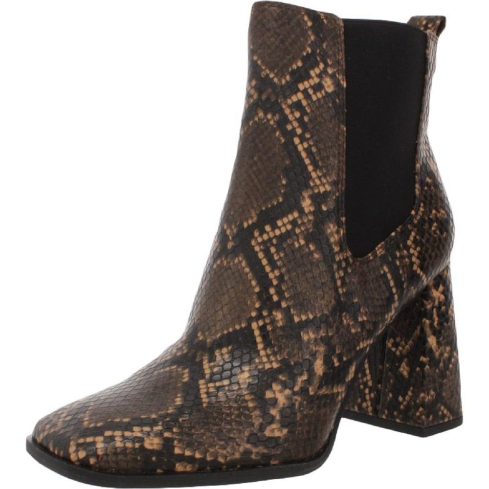 Circus by Sam Edelman Womens Polly Brown Embossed Ankle Booties Shoes NWT